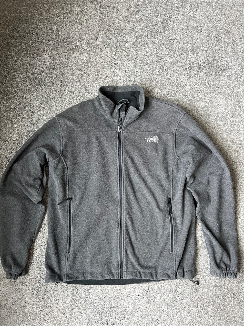 The North Face Technical Fleece Jacket Mens Large Gray Full Zip Performance